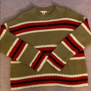 Red, black,white, and tan urban outfitters sweater